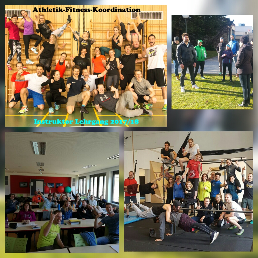 Absolventen der Instruktorenausbildung Athletik, Fitness und Koordination der Bundessportakademie Innsbruck